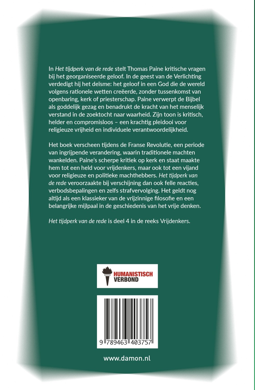 Thomas Paine, Het tijdperk van de rede