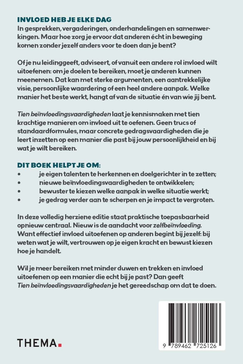Tien beinvloedingsvaardigheden