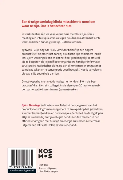 Tijdwinst - Elke dag om 15.00 uur klaar