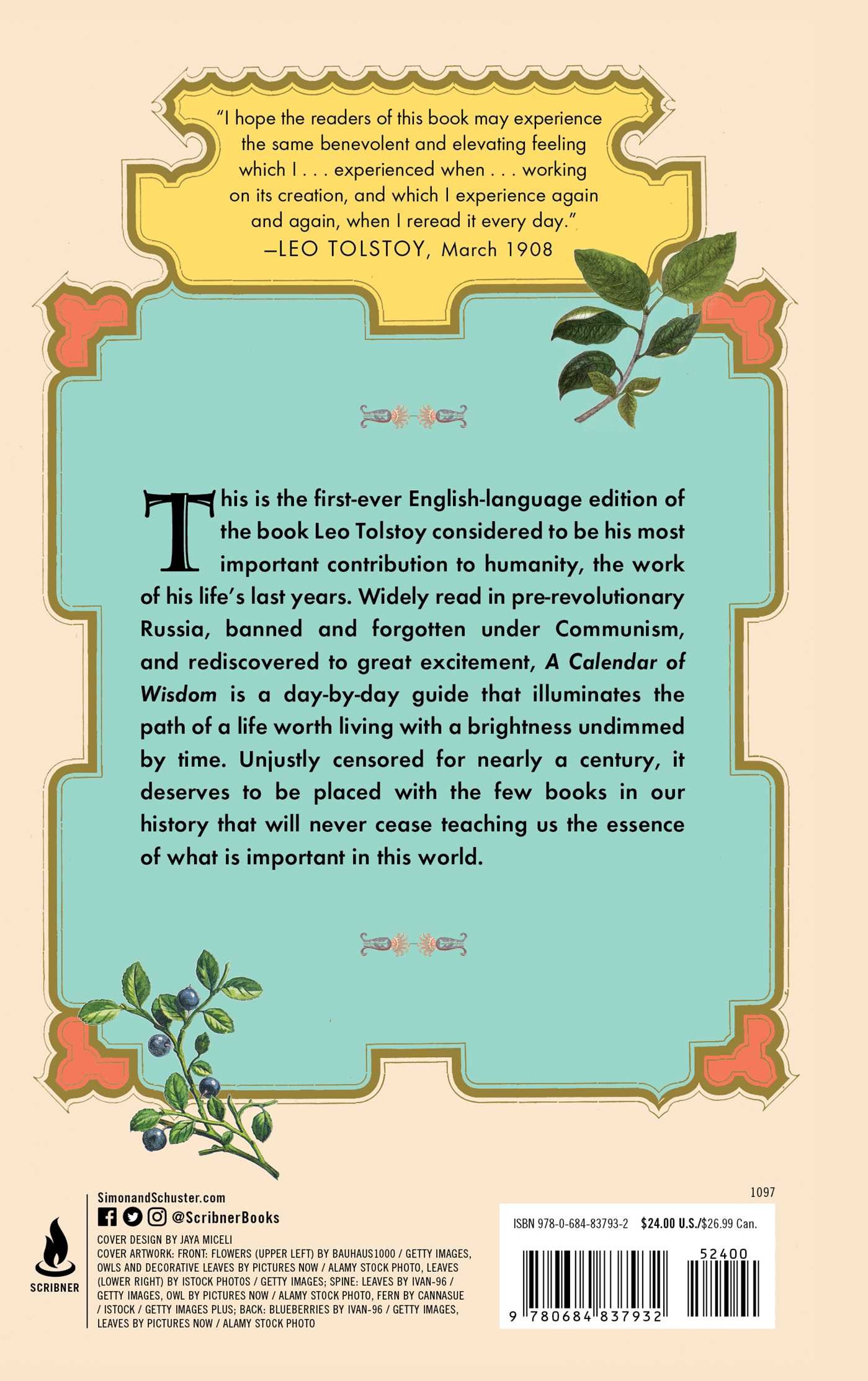 Tolstoy, L: Calendar of Wisdom