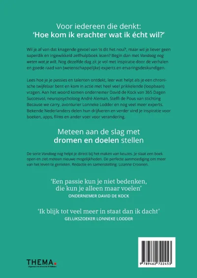 Vandaag nog weten wat je wilt