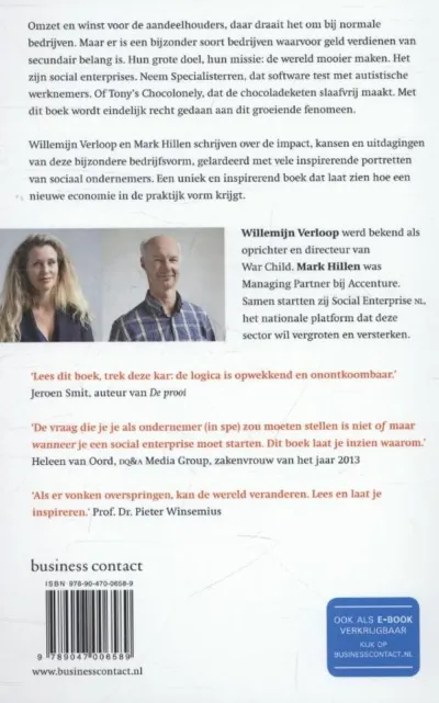 Verbeter de wereld, begin een bedrijf