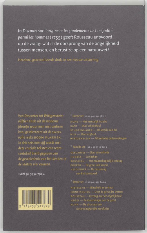 Vertoog over de ongelijkheid