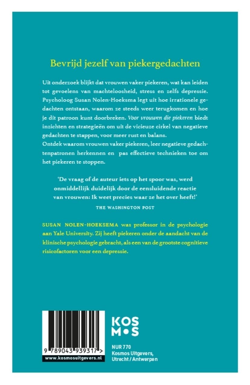 Voor vrouwen die piekeren