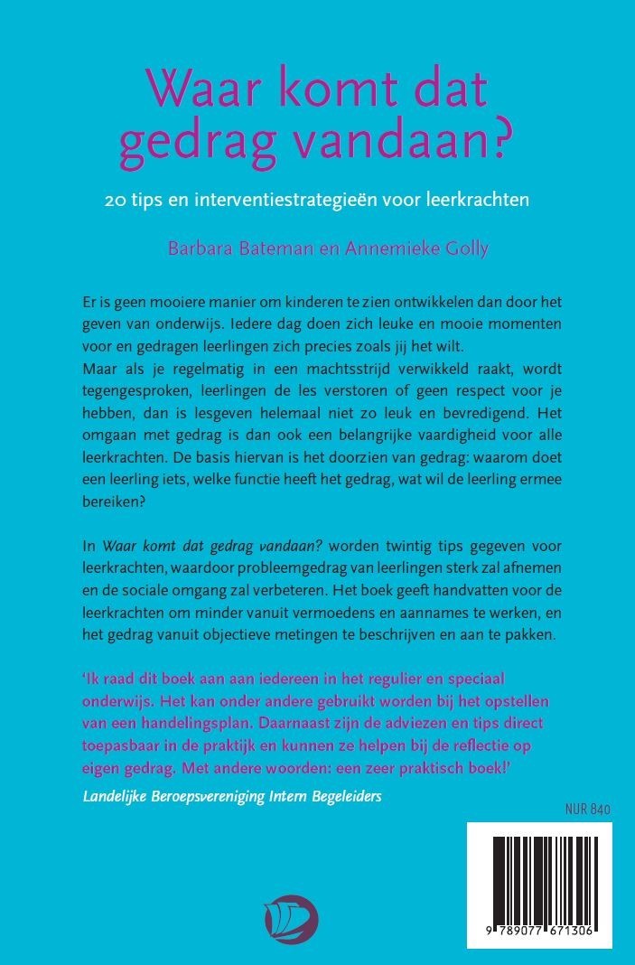 Waar komt dat gedrag vandaan?