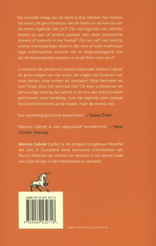 Waarom de wereld niet bestaat