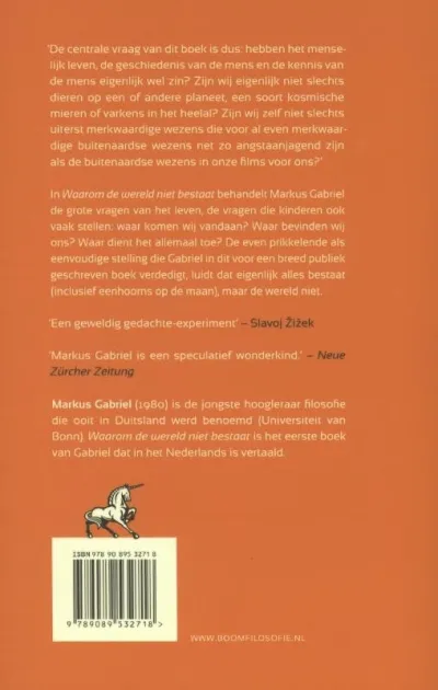Waarom de wereld niet bestaat