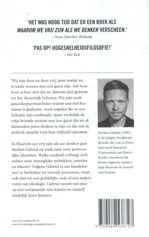 Waarom we vrij zijn als we denken