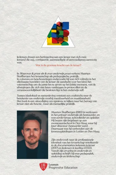 Waarover ik praat als ik over onderwijs praat