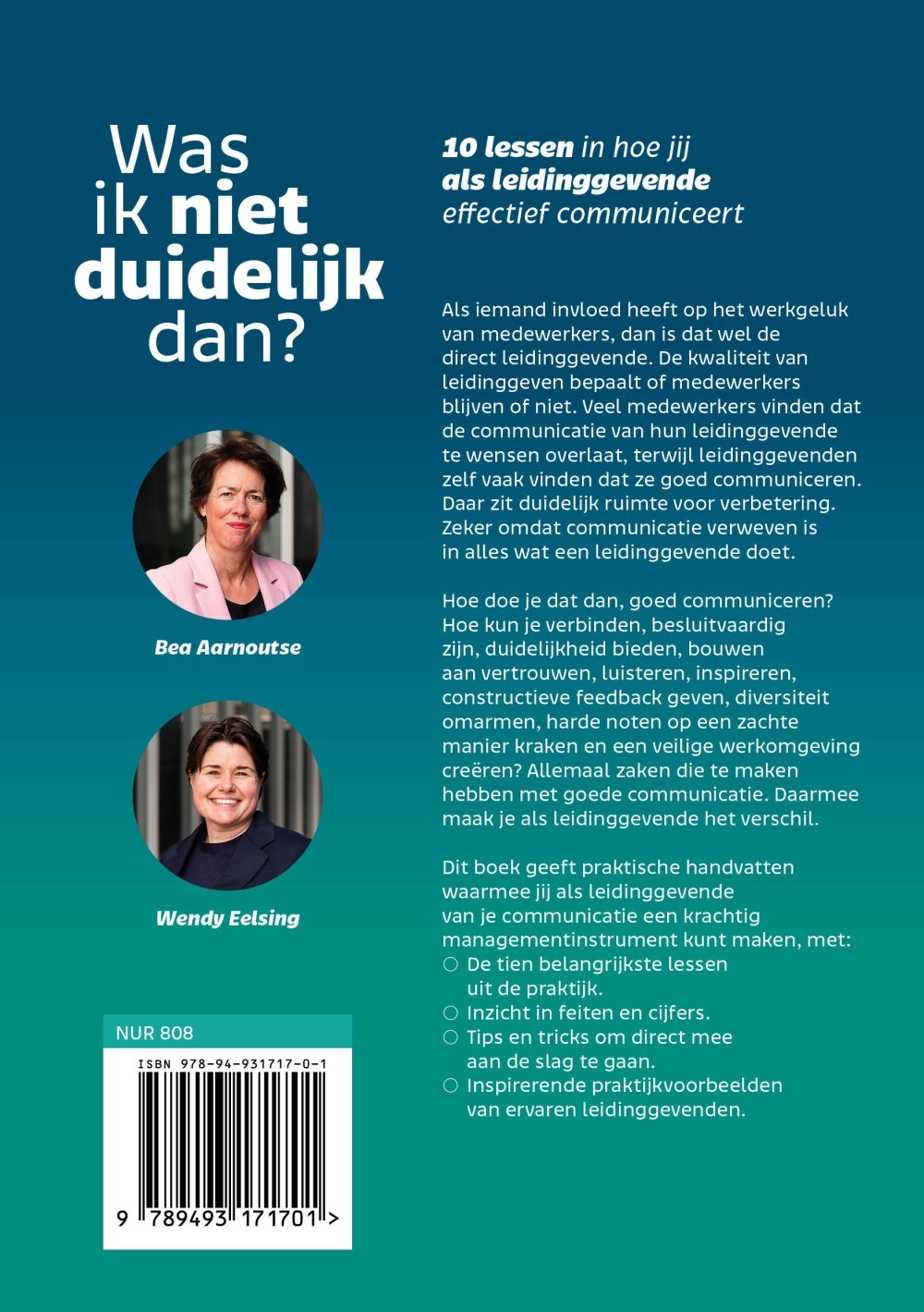 Was ik niet duidelijk dan?