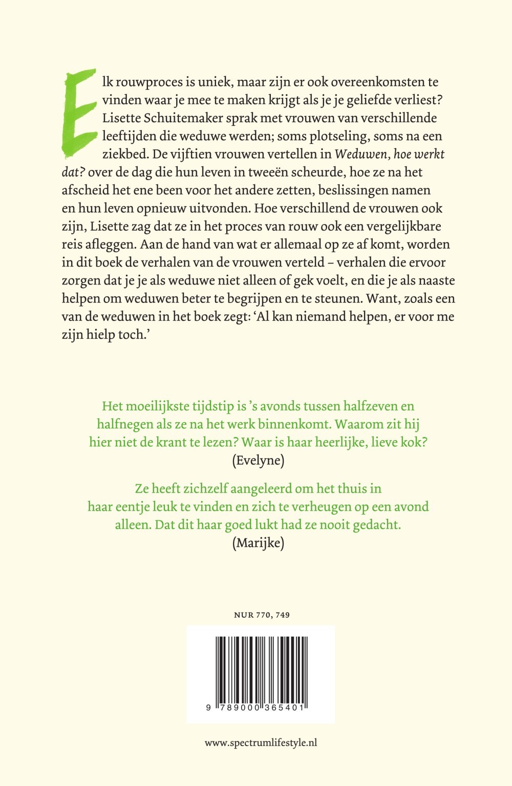 Weduwen, hoe werkt dat?