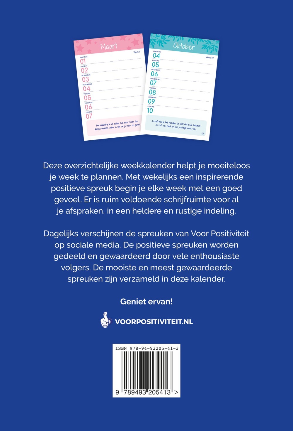 Weekkalender positieve spreuken 2027