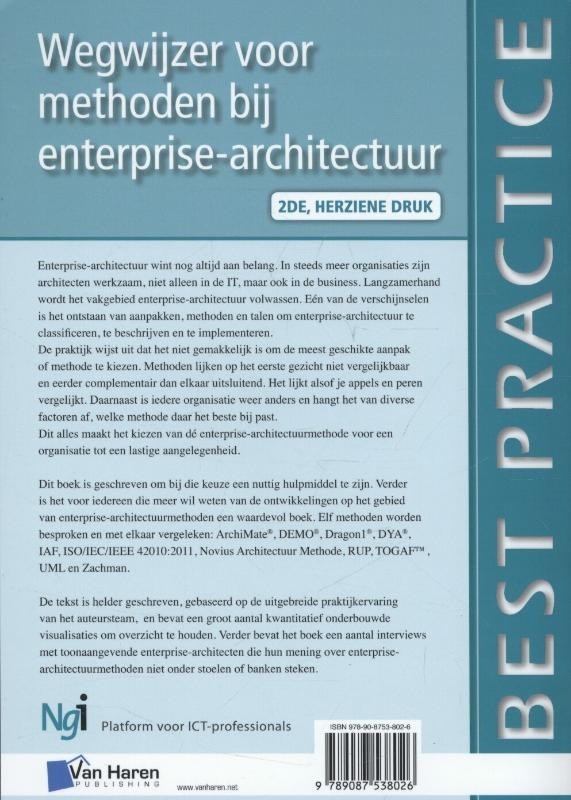 Wegwijzer voor methoden bij enterprise-architectuur 2de herziene druk