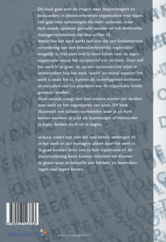 Weten hoe het werk werkt