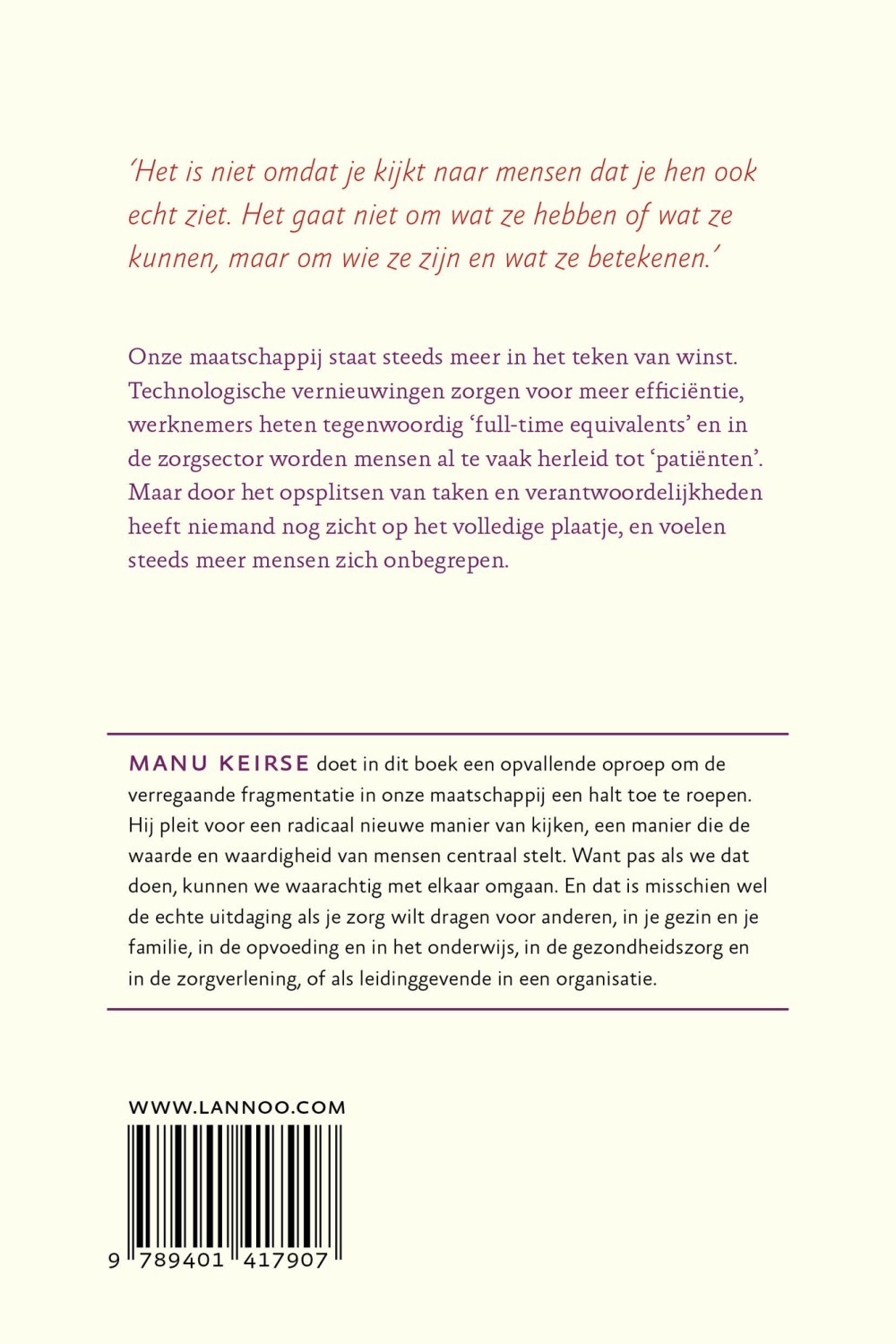 Zie de mens